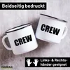 Huuraa Emaille Tasse Crew Schriftzug 300ml Vintage Produktbild-Vorschau 2