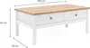 Calicosy - Tavolino 2 cassetti L100 cm - Decorazione bianco Anteprima dell’immagine prodotto 15