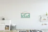 MuchoWow® Textilposter Weltkarte - Blau - Atlas 60x30 cm Produktbild-Vorschau 2