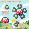 ASKSA Jouet Spinner à ventouse pour bébé, 4Pcs Spinner Voir les images du produit 2