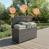 Relaxdays – zahradní box, sedáky, nářadí, odolný proti Náhled obrázku produktu 2