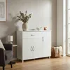 FineBuy Bílá komoda SETE 90 x 75 x 30 cm Skříňka s 1 Náhled obrázku produktu 2