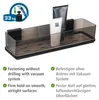 WENKO Vacuum-Loc® Maxiablage Mod. Quadro Schwarz, Produktbild-Vorschau 3