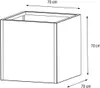 Donica metalowa Herstera "Cube" kwadratowa antracyt 70 x 70 Podgląd zdjęcia produktu 17
