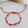2 Stück Lucky Red String Armbänder 7 Knoten Schutz Seil Produktbild-Vorschau 5