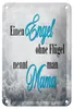Blechschild Spruch 12x18cm Engel ohne Flügel nennt man Mama Produktbild-Vorschau 1
