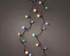 LED-Weihnachtsbaumbeleuchtung farbige Kugeln IP44 9 m Produktbild-Vorschau 1