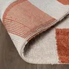 Volero - Teppich Kariert - Blox Terracotta Weiß - 140x200 Produktbild-Vorschau 3