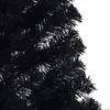 vidaXL Künstlicher Halb-Weihnachtsbaum mit Ständer Schwarz Produktbild-Vorschau 6