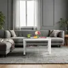 Konferenčný stolík Relaxdays s odkladacou plochou, V x Š x Náhľad obrázku produktu 3