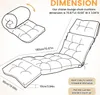 (Noir) Coussin pour chaise longue 180x50x10cm, Coussin pour Voir les images du produit 8
