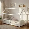 Kinderbett 90x200 mit Rausfallschutz und Lattenrost, Produktbild-Vorschau 1