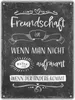 Metallschild XL in 21x28 cm mit lustigem Spruch zu Produktbild-Vorschau 1