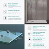 doporro Paroi de Douche à L'italienne Transparent 120cm Voir les images du produit 3