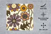 MuchoWow® Mauspad Mousepad Blumen - Bohème - Vintage - Produktbild-Vorschau 2