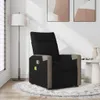 masážne kreslo vidaXL Black Fabric Náhľad obrázku produktu 2