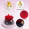 Engel-Figur mit roter ewiger Rose Dekoration Geschenk für Produktbild-Vorschau 5