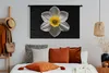 MuchoWow® Wandteppich Wandbehang Eine weiße Narzissenblüte Produktbild-Vorschau 4