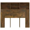 vidaXL Kopfteil mit Ablagen Räuchereiche 120x19x103,5 cm -  Produktbild-Vorschau 13
