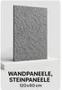 Wandpaneel Steinoptik Grau 120x60 cm – Feuerfest & Produktbild-Vorschau 1