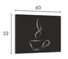 Glas-Herdplattenschutz 60x52 Kaffee Produktbild-Vorschau 2
