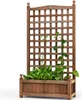 COSTWAY Blumenkasten mit Rankgitter, Pflanzkasten Holz, Produktbild-Vorschau 1