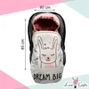 Love Gifts® Einschlagdecke Babyschale 80 * 85 cm, Baby Produktbild-Vorschau 3