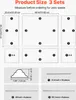SucceBuy Wandform-Set, 3-teilig, 57,91/121,92/143 cm Produktbild-Vorschau 2