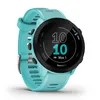 A turquoise Garmin Forerunner 55 smartwatch is shown against a white background. Podgląd zdjęcia produktu