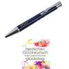Kugelschreiber Blau Silber Text Beschriftung Geburtstag Produktbild-Vorschau 2