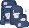 Beckmann Classic Pet Friends Blue Schulrucksack Set 6tlg. Produktbild-Vorschau 1