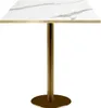 Bartisch 60 x 60 cm Rom Bistro aus weißem Marmor Produktbild-Vorschau 1
