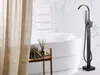 BELIANI Bateria wannowa czarna matowa wolnostojąca 108 cm Podgląd zdjęcia produktu 2