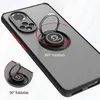 A smartphone case with a ring holder is shown from a diagonal angle. Produktbild-Vorschau