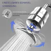 A shower head with water spraying out, demonstrating its adjustable angle and rotation. Náhľad obrázku produktu