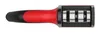 A top-down view of a knife sharpener with a red and black handle and three sharpening slots. Anteprima dell’immagine prodotto