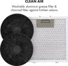 Close-up view of a range hood filter set with text overlay. Náhľad obrázku produktu