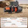 A winch is shown in a rocky, outdoor environment with dimensions and specifications overlaid. Anteprima dell’immagine prodotto