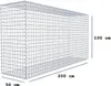 Gabione 200 cm x 100 cm x 50 cm (L x H x T), Maschenweite 5 Produktbild-Vorschau 2