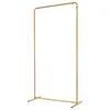 1*2m Metall Hochzeitsbogen gold mit beigem Hintergrundstoff Produktbild-Vorschau 6