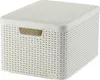 box úložný RATTAN 44,5x33x25cm (L) s víkem, STYLE2, PH KRÉM Náhľad obrázku produktu 4