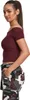 Urban Classics Ladies - Off Shoulder Rib Top red wine - M Produktbild-Vorschau 4