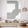 MuchoWow® Wandteppich Wandbehang Abstrakt - Schwarz - Weiß Produktbild-Vorschau 2