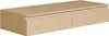 A light brown wooden desk with two drawers, shown from a slightly elevated side angle against a white background. Anteprima dell’immagine prodotto