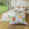 4tlg. Mikrofaser Bettwäsche Bettwäschegarnitur Blumenmotiv Produktbild-Vorschau 1