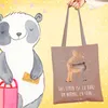 Mr. & Mrs. Panda Tote Bag Lama Stolz - Braun Pastell - Produktbild-Vorschau 2
