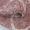 Hochflor Teppich Serena rund, Farbe: Rosa, Größe:80 cm rund Produktbild-Vorschau 3