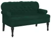 vidaXL Sitzbank mit Rückenlehne Dunkelgrün 119,5x64,5x75 cm Produktbild-Vorschau 1