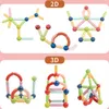 Magnetická stavebnica 45ks - Solid Color Magnetic Sticks Náhľad obrázku produktu 2
