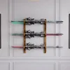 QLS Wandhalterung Kiefernholz für 3 Ski Snowboards und Produktbild-Vorschau 3